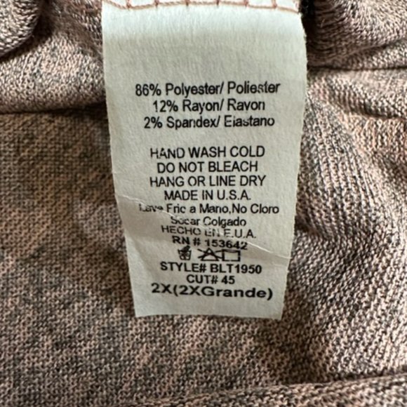 Purple Heathered Long Sleeve Top - Picture 5 of 7